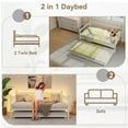 thumbnail image 4 of M optimized Twin Daybed with Trundle, Day Bed with Charging Station & LED Lights, Metal Sofa Bed Frame with Pull Out Trundle for Living Room, Bedroom, Apartment and Small Spaces, 4 of 8
