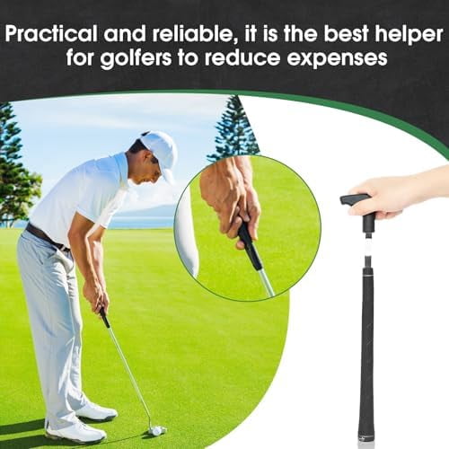 Golf Grip Removal Tool，11" V-Groove Grip Remover Saver for Standard Length Swinging Grips，High-Carbon Steel Golf Club Tool，Golf Grip Kit Golf Tools Golf Grip Tool