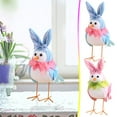 thumbnail image 4 of Taotanxi Plush Bird Decorations Bird Figurines Doll Table Ornament Plush Sparrow Fabric Sparrow for Gifts Indoor Outdoor Office Garden Birthday Party Favors Ornaments(Summer), 4 of 6