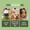thumbnail image 5 of NOVEHA 150PCs Dog Ear Cleaner Wipes, Daily Ear Cleaner for Dogs & Cats - Stop Ear Itching with Aloe, Eucalyptus & Witch Hazel Ear Wipes for Dogs - for Odor Control, Dirt and Wax Removal, Unscented, 5 of 9
