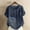 Blue, variant on Women Cotton Blend Crew Neck Short Sleeve Basic Tunic Tee Shirts Tops Blouse Navy XL