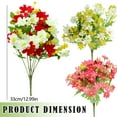 thumbnail image 3 of Artificial Daisy Flowers Small Daisy Flowers Bouquet, Arrangements for Wedding,Centerpiece Table Decorations, DIY Home Party 28 Heads,Red/White,12.99In, 3 of 9