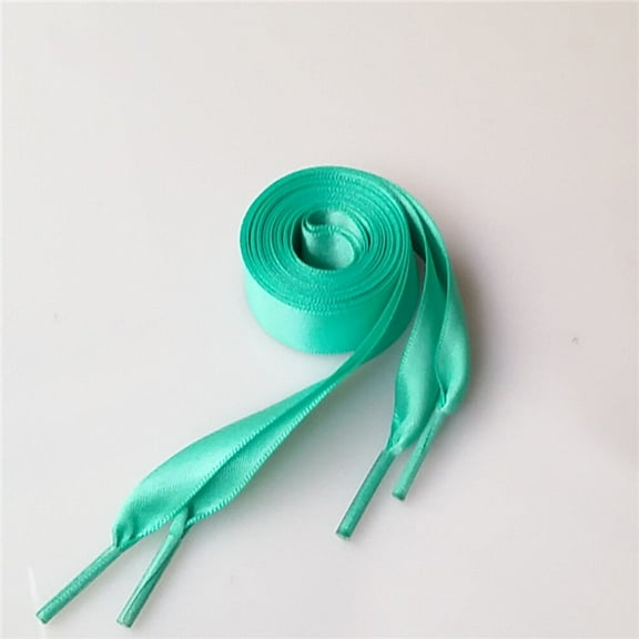 Raindrops 7 Pairs Colored Flat Shoe Laces for Sneakers Satin Assorted Color Durable Use