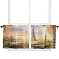 thumbnail image 6 of Paris Tower Scenic Street Flower Building Curtain For Living Room Kids Bedroom Kitchen Window Curtains Home Drapes, 6 of 7