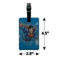 thumbnail image 5 of Superman Breaking the Ice Rectangle Leather Luggage Card Suitcase Carry-On ID Tag, 5 of 5