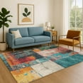 thumbnail image 7 of Addison Rugs Mayfield Premium Machine Washable Transitional Abstract Teal Rectangle Rug, 10' x 14', 7 of 7