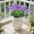 thumbnail image 2 of 6PC 13.78" Artificial Hyacinth Flowers, Silk Wisteria Floral Stems for Outdoor Indoor Decor, for Garden Cemetery Grave Fences Porch Wedding Spring Summer Decorations, 2 of 5