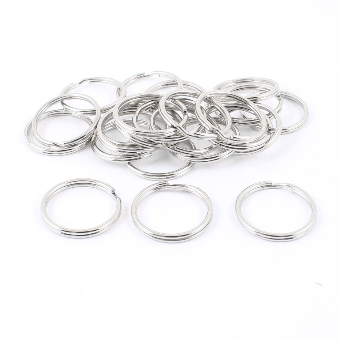 Metal Flat Split Key Ring Connector Keyrings Holder 25mm Diameter 24