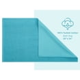 thumbnail image 6 of American Soft Linen, Slip Reducer Bath Rug, 100% Cotton20x34 inches, Soft Absorbent Bath Mat Rugs, Turquoise, 6 of 7