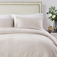 thumbnail image 3 of Barefoot Bungalow All Ages Parker Modern Quilt and Pillow Sham Set, Oversized, Full/Queen, Linen, 3 of 6