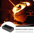 thumbnail image 2 of MasteelfCA Ingot Mold Casting Melting Graphite Mold Refining Gold Silver Copper Mold Portable Ingot Mold, 2 of 8
