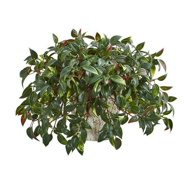 Nearly Natural 8640 Mini Melon Artificial Plant in Weathered Planter