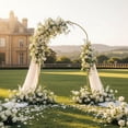 thumbnail image 2 of kowaku Gold Metal Arch Stand Reusable Wedding Arch Frame Easy Assembly Arched Backdrop Frame for Party, 2 of 10