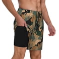 thumbnail image 2 of Fotbe Camouflage Rabbit Traje de Baño para Hombre – Shorts de Natación de Secado Rápido con Forro y Bolsillos-3X-Large, 2 of 6