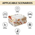 thumbnail image 6 of Mushroom Blanket for Mushroom Lovers, 50 x 40 Inches Soft Fuzzy Blanket for Girls Boys, Cozy Beige Blanket, Warm Flannel Throw Blankets Bed Bedding Room Decor, Camping, Travel, Chair, 6 of 6