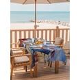 thumbnail image 2 of Outdoor Tablecloth with Umbrella Hole for Patio/Picnic/Party/Camping, Coastal Indenpendence Day Waterproof Table Cloth Rectangle Table Cover Washable, Beach Lighthouse Blue Sky (54"x 80"), 2 of 8