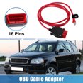thumbnail image 2 of Reemplazo del adaptador del cable OBD del coche para vehículos Volvo 2016 Plástico de metal rojo negro, 2 of 7