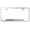 Chrome, variant on Jeep Cherokee Laser Etched Logo Cut-Out License Plate Frame (Black)