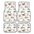 thumbnail image 1 of Honeii Snake Print Car Foot Mat Four-Piece Set - Front & Rear Universal Car Floor Mats for SUVs, Trucks, Sedans, 1 of 7