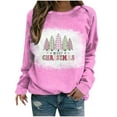 thumbnail image 2 of Qiopertar Femmes Décontracté Manches Longues Col Rond Hauts Chemises Amples Blouse Imprimé Saint-Valentin Chandail en Molleton Graphique Liquidation Livraison Gratuite à Moins de 5$ jusqu'à 90 % de Réduction, 2 of 4