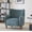 Aqua Blue, variant on Christopher Knight Home Velvet Upholstered Mid Century Modern Accent Arm Chair with Wingback, Dark Brown