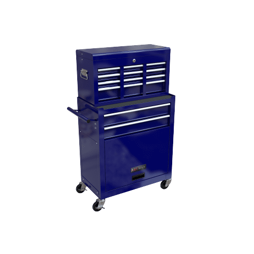 Clearance!High Capacity Rolling Tool Chest with Wheels and Drawers,  8-Drawer Tool Storage Cabinet--BLUE