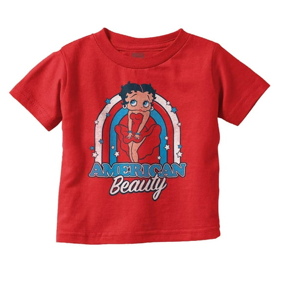 Betty Boop Cartoon American Beauty Youth T Shirt Tee Girls Infant Toddler Brisco Brands 6M