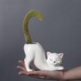 thumbnail image 3 of Cute Ceramic Tail Planter for Succulents and Herbs - Desktop Decor for Office, Kitchen, or Living Room, 3 of 3
