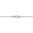 thumbnail image 3 of White Sterling Silver necklace Box chain Pendant 20 in 1 mm, 3 of 5