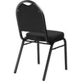 thumbnail image 3 of National Public Seating NPS® 9200 Series Premium Fabric Upholstered Stack Chair, Ebony Black Seat/ Black Sandtex Frame, 3 of 5