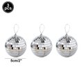 thumbnail image 3 of Bola de discoteca de espejo de 2 a 10 cm, decoración de fiesta de los años 70, adornos colgantes reflectantes para decoración de tartas de cumpleaños, suministros para bodas, 3 of 5