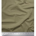 thumbnail image 1 of Soimoi Moss Georgette Fabric Diagonal Line Geometric Print Sewing Fabric Yard 42 Inch Wide, 1 of 3