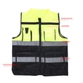 thumbnail image 4 of Dual Color Reflective Vest, Class 2 High Visibility Multiple Pockets  Zipper Breathable Mesh Night  Vest  For Outdoor Cycling Jogging, 4 of 8