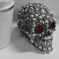 thumbnail image 3 of Qjidjing Halloween Skull Prop, Glowing Skull Ornament, Dress Up Accessory, Indoor Party, Themed Event, Holiday Scene Layout, 3 of 8