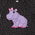 thumbnail image 4 of Inktastic Cute Purple Hippo Girls Baby Bodysuit, 4 of 5