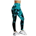 thumbnail image 1 of Gibobby Pantalones de mezclilla Pantalones de cintura alta estampados para mujer Leggings Medias Compresión Yoga Fitness Leggings de cintura alta(Azul， L), 1 of 4