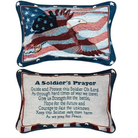 Manual Woodworkers & Weavers A Soldier's Prayer Word Lumbar Pillow