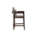 thumbnail image 3 of Manhattan Comfort Ritz 34 in. Grey and Dark Walnut Beech Wood Counter Height Bar Stool, 3 of 3