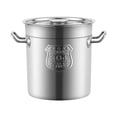thumbnail image 4 of Olla de sopa de acero inoxidable, olla comercial, cubo para salmuera, utensilios de cocina de doble Mango, olla para hervir, cantimploras domésticas 25cm mayimx ollas grandes para sopa, 4 of 9