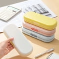 thumbnail image 5 of Large Capacity Pencil Case, Oimcto Portable Aesthetic Cute Pen Case, Big Capacity Stationery Organizer, Travel Bag, Desk Organizer for College, Adults, Women, Men, PP Material, Durable, Yellow, 5 of 7