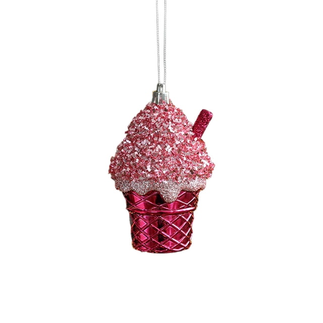 Christmas Tree Pendant Ornament, Plastic Festive Hanging Decor for Window Tree Holiday Ambiance Home Party Decoration