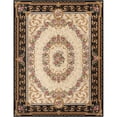 thumbnail image 2 of Unique Loom Outdoor Traditional Collection Area Rug - Palazzo (9'  x 12' Rectangle Black and Ivory/Green), 2 of 8