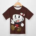 thumbnail image 3 of Cuphead T-Shirts for Boys Girls, Kids 3D Print Short Sleeve, Unisex Crew Neck Tee Shirts for Youth, 3 of 9