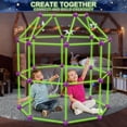 thumbnail image 3 of Kit de construcción Fort V-Opitos, paquete de 140 unidades, Glow in The Dart, para niños mayores de 4 años, 3 of 7