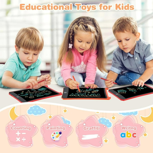 2 Pack LCD Doodle Board for Kids, 8.5 inch Electronic Graphics Tablet, LCD Writing Tablet Drawing Board, Reusable Drawing Pad, Toys for Boys and Grils, Christmas Gifts for Kids and Adults