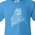 thumbnail image 4 of Inktastic Maine Word Salad- State Outline Youth T-Shirt, 4 of 5
