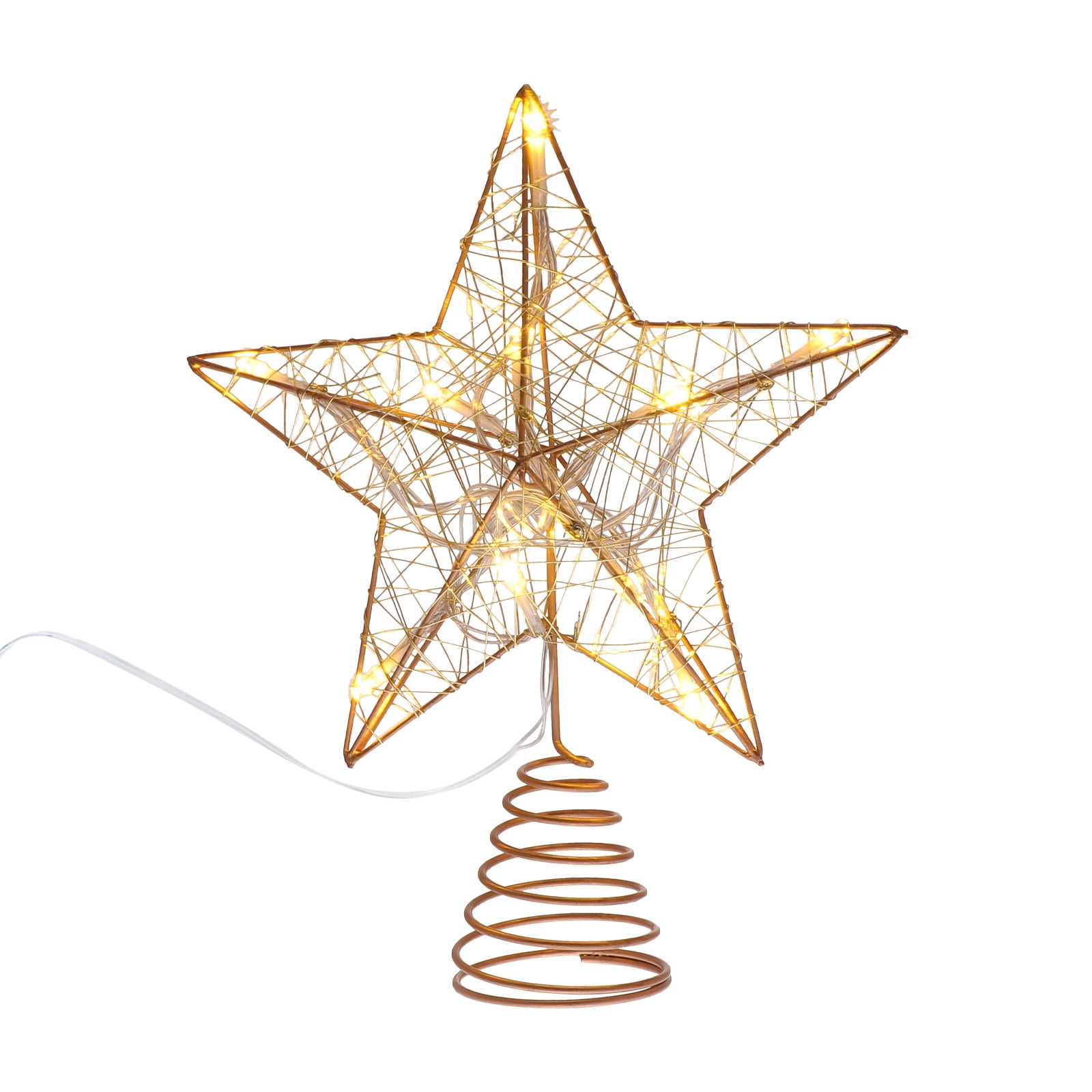 Tree Christmas Star Topper Topper Star Xmas Decorations Lighted Toppers