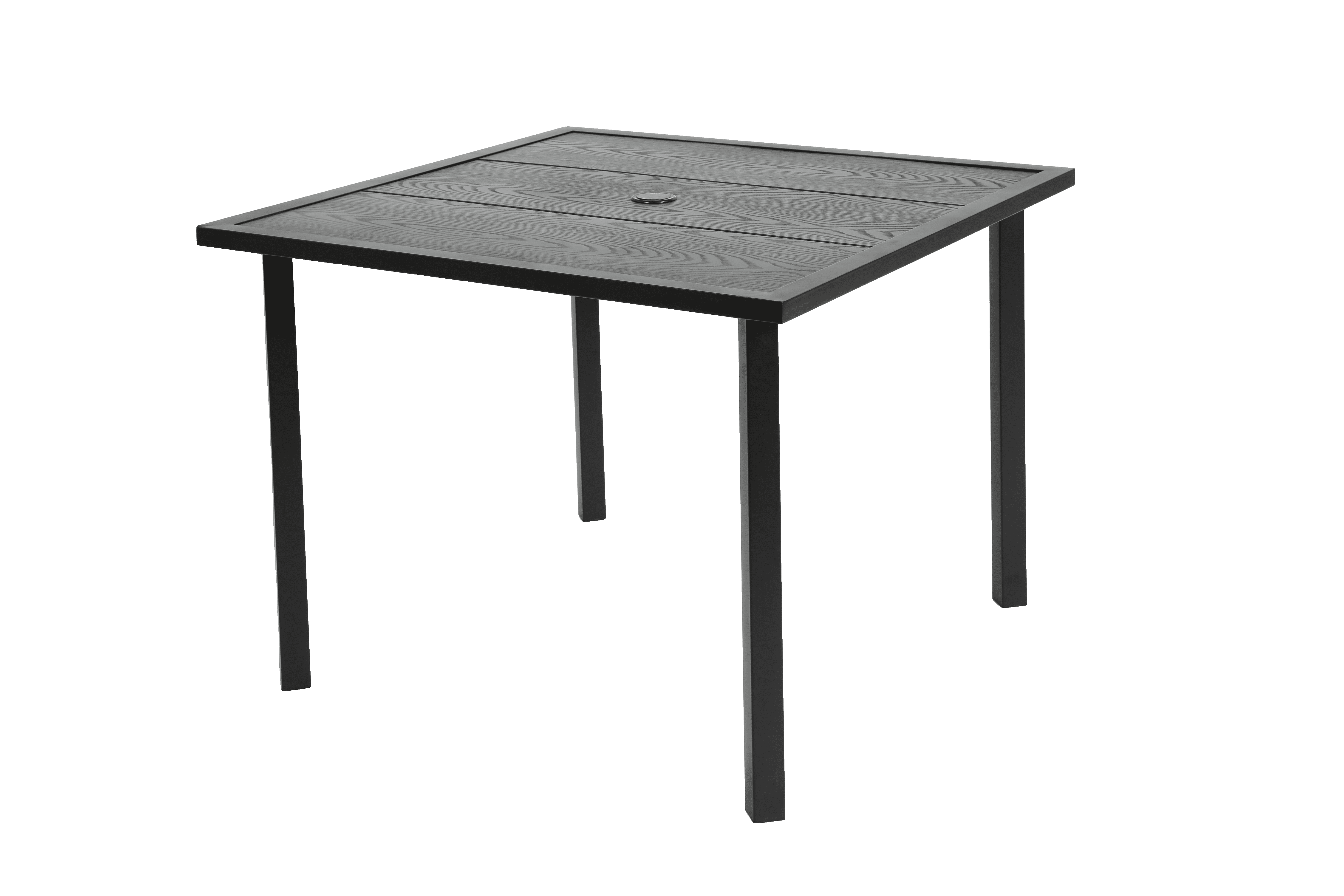 Patio Dining Set of 5 with 4 Swivel Rocker Chairs and 1 Steel Table, Outdoor Wicker Furniture for Backyard and Deck, Brown and Grey