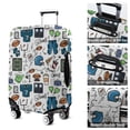 thumbnail image 5 of Blue Football Game Icons Pattern Luggage Cover Fashion Suitcase Cover Baggage Covers Fit 25-28 Inch Luggage (Go Travel), 5 of 5