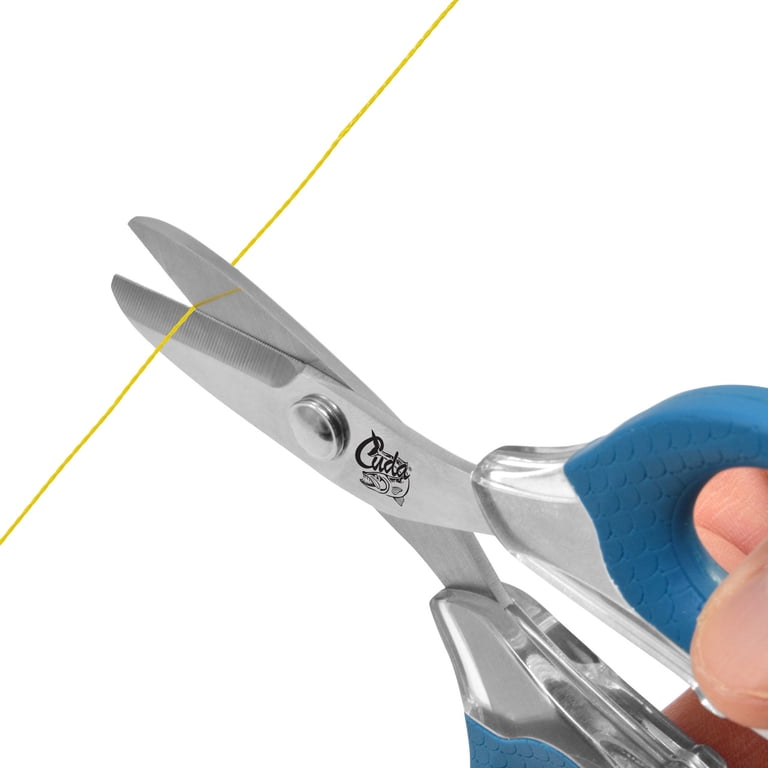 Cuda 5.5 Inch Fishing Scissors with Non-Slip Handles and Titanium